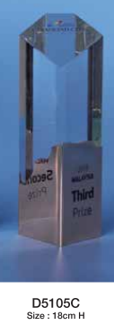 Crystal Trophy D5105 A/B/C-F013