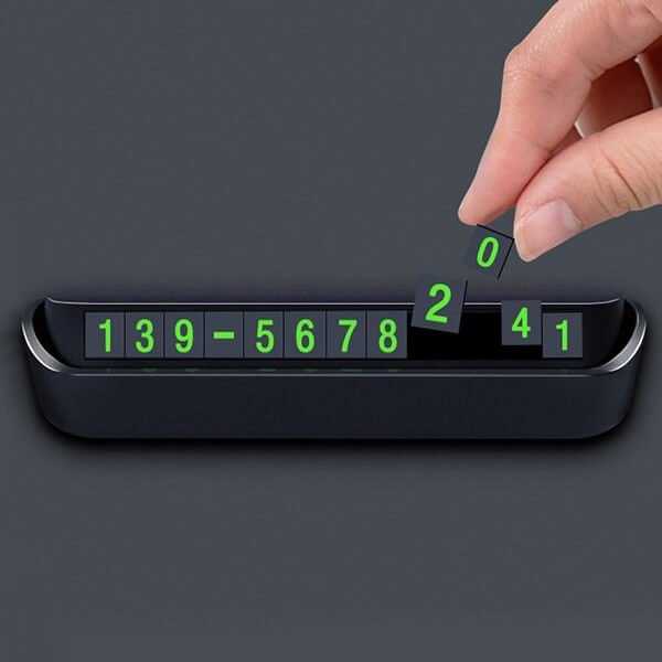 Foldable Parking Car Plate Number GT053-F072