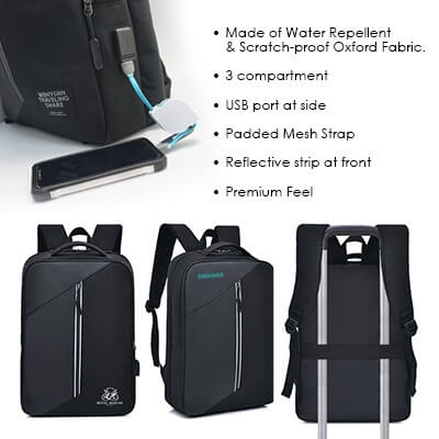 15.6″ CASUAL PU LAPTOP BACKPACK WITH USB PORT GTBG34-F072 Not In Stock