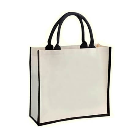 Color Strip Laminated Canvas Bag - 10oz (350x400x150) GTBG56-F072