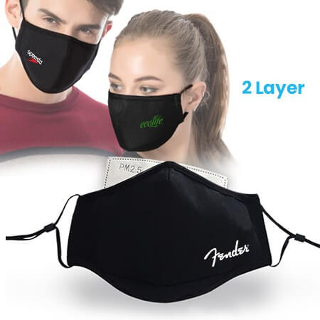 SHIELD 2 LAYER COTTON FACE MASK WITH DISPOSABLE FILTER GTMASK03 - F072