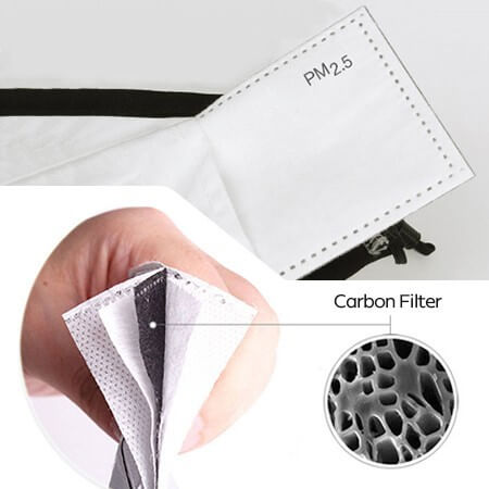 SHIELD 2 LAYER COTTON FACE MASK WITH DISPOSABLE FILTER GTMASK03 - F072