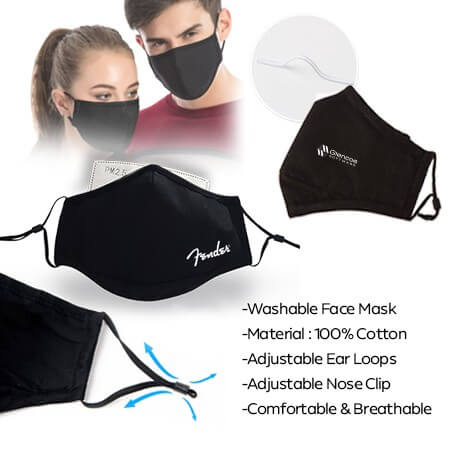 SHIELD 2 LAYER COTTON FACE MASK WITH DISPOSABLE FILTER GTMASK03 - F072