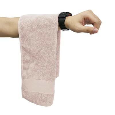PURE COTTON TOWEL WITH DRAWSTRING POUCH (74x34) - 100g GTTW10-F072 Not In Stock