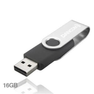 Metal Swivel Rubber Coated USB Flash Drive -16GB GTU05-F072
