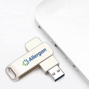 Metal Swing Silver USB Flash Drive - 16GB GTU28-F072