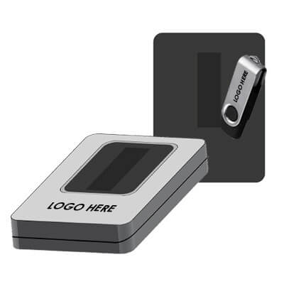 HALF WINDOW USB METAL TIN BOX GTUP02-F072
