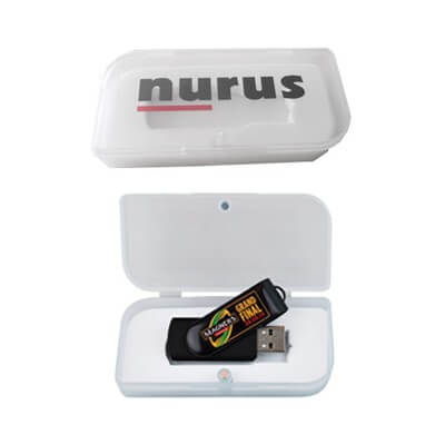 TRANSPARENT PLASTIC BOX FOR FLASH DRIVE GTUSBP23-RS -F072
