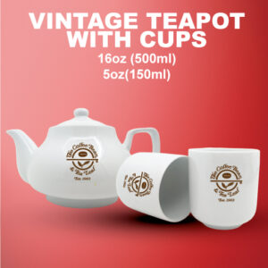 VINTAGE TEAPOT WITH CUPS-F001