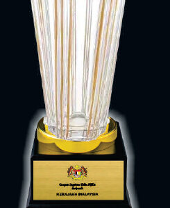 Elegant Golden Crystal Vase ICV 730-F023