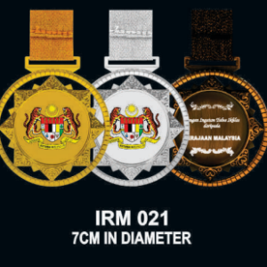 Unique 2 Tone Diamond Cut Medal IRM 021-023