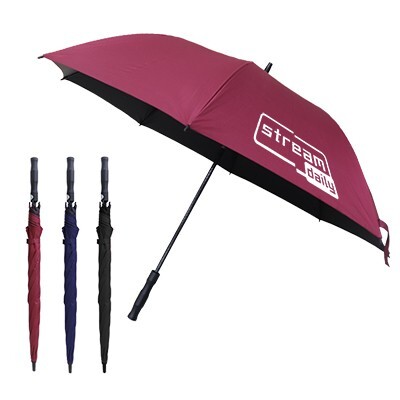 GTUB022-27 INCHES AUTO-OPEN INNER BLACK COATED QUALTY GOLF BIG UMBRELLA-F072