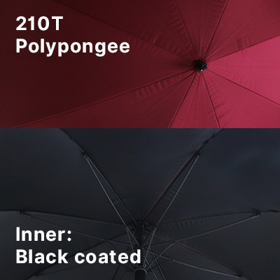 GTUB022-27 INCHES AUTO-OPEN INNER BLACK COATED QUALTY GOLF BIG UMBRELLA-F072