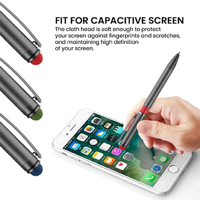 GTMP19 COLOUR TONE PUSH ACTION METAL BALL PEN STYLUS - F072