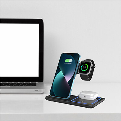 GTEG43 PHANTOM 3 IN 1 WIRELESS CHARGER STATION - F072