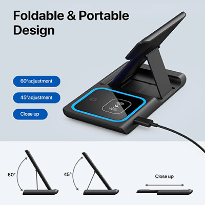 GTEG43 PHANTOM 3 IN 1 WIRELESS CHARGER STATION - F072
