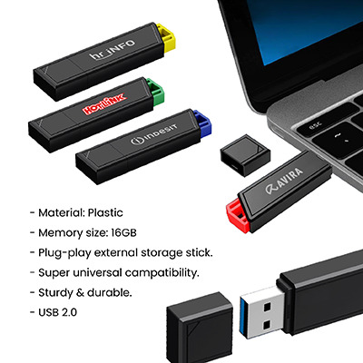 GTU65 TECH MODEL USB 2.0 FLASH DRIVE- 16GB-F072