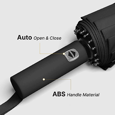 GTUB021 XIXILIA 23 INCHES AUTO OPEN 12 PANEL DOUBLE RIBS UMBRELLA-F072